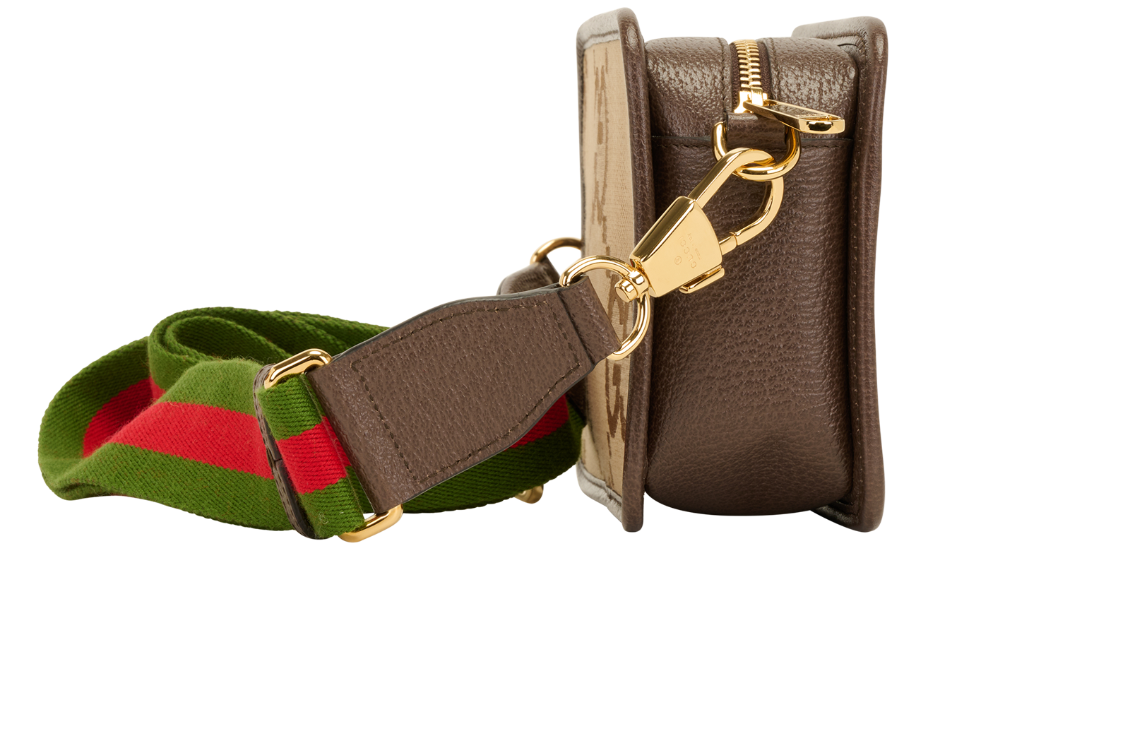 Mini Bag, &pound;850, Handbags, Beige/Brown, Canvas, Side view